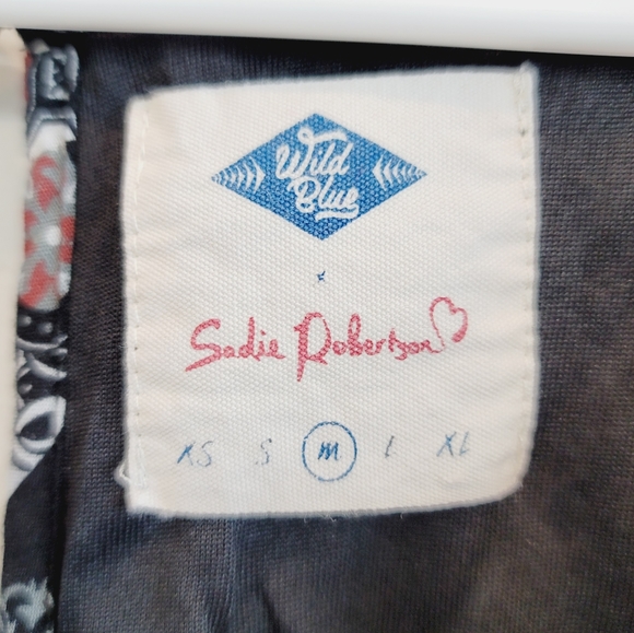 💕 Wild Blue Sadie Robertson Black Boho Romper Medium - Picture 14 of 15